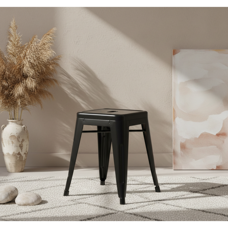 Jones steel stool - black, , medium-null