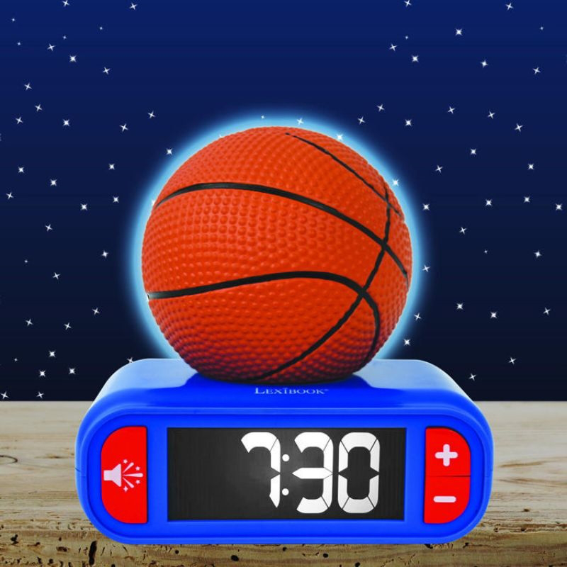 Lexibook digital basketball clock with light and sound &ndash; lcd display and melodies rl800ba, , medium-null