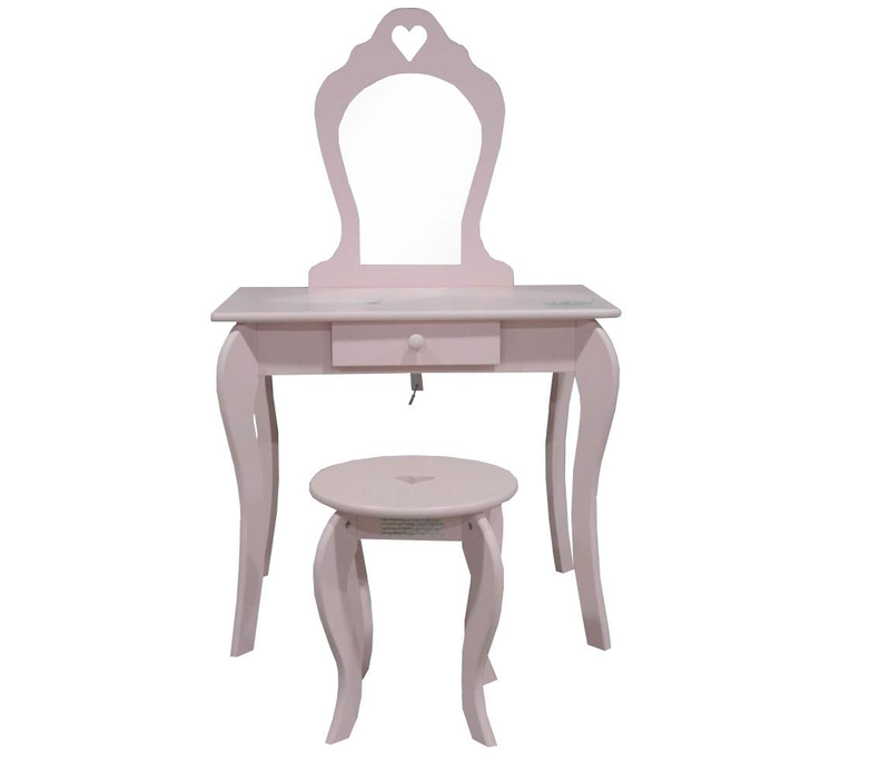 Annie kid dressing table with mirror, , medium-null