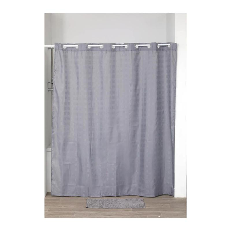 Product image: Πολυεστερικη κουρτινα μπανιου 180x200cm grey, , medium-null