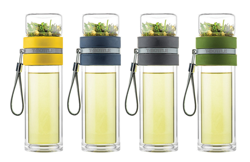 Style de vie t-bottle & tea cup in charcoal grey colour, , medium image number null
