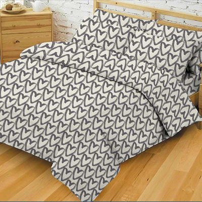 Elecance σετ παπλωματωθηκη 220x230cm - brushed hearts, , medium