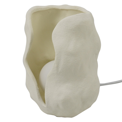 Porcelain table lamp in white, , medium