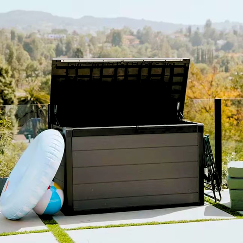 Product image: Keter cortina κουτί αποθήκευσης κήπου 757l γκρι ξύλου, , medium-null