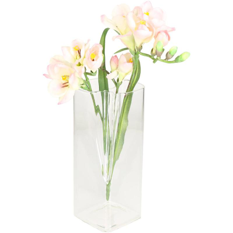 Vase glass 9.3x8x21cm - clear, , medium-null