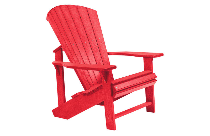 C01-01 classic adirondack chair - red, , medium image number null