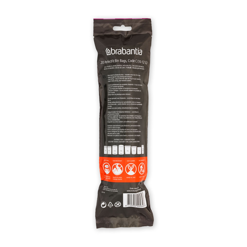 Product image: Brabantia perfectfit bags c 10-12l 20pcs - white, , medium-null