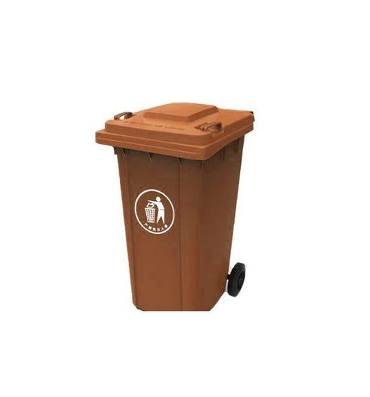 Product image: Πλαστικός κάδος απορριμμάτων 120l - καφέ, , medium-null