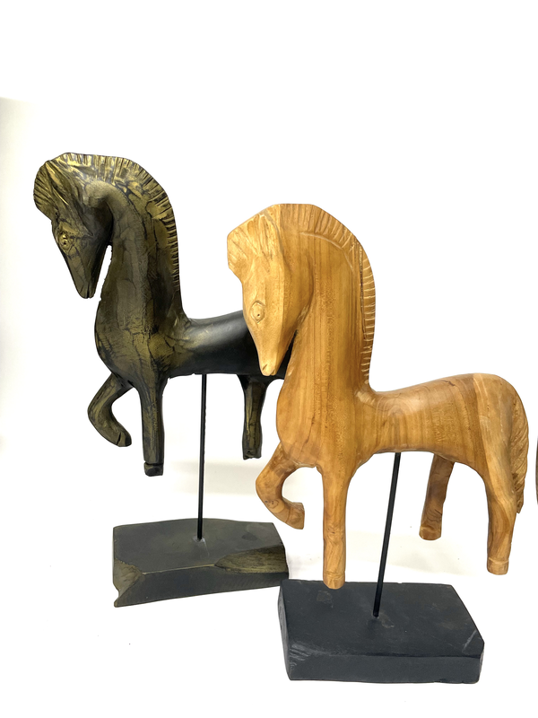 Product image: Wooden horse brown, , medium-null