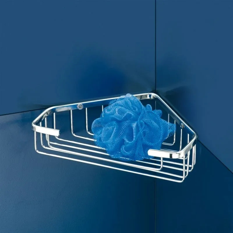 Corner storage basket krom 18x18x4,5 cm, , medium image number null