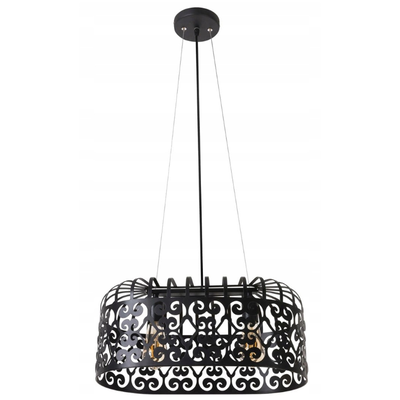 Alessandra pendant lighting metallic black double, , medium