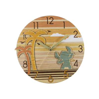 Lilo &amp; stitch sunset metal wall clock, , medium