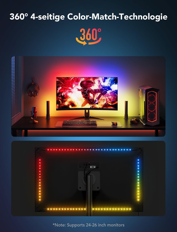 Govee h6608 monitor back light strip & 2x light bars gaming set, , medium-null