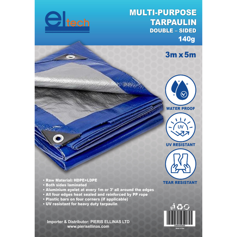 Eltech tarpaulin 140g 3x5m, , medium-null