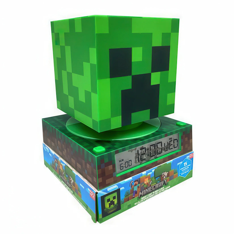 Minecraft 3d lamp with alarm clock, , medium image number null