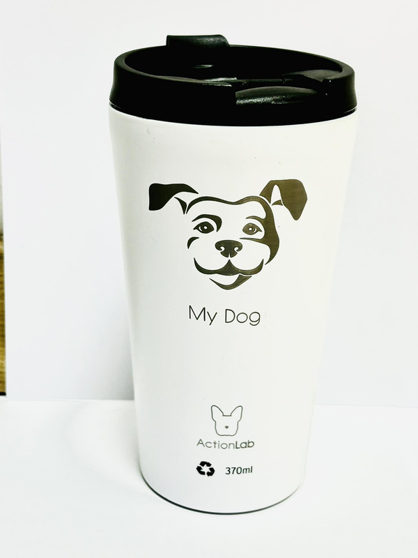Coffee thermos white my dog - 370ml, , medium-null