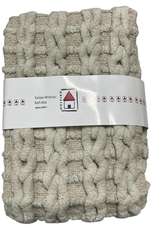 Bath mat plait cotton 60x90cm #b9778 image number null