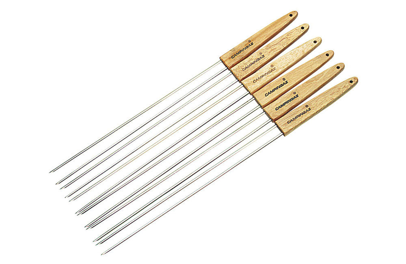Campingaz double skewers with wooden handles 54cm long, , medium-null