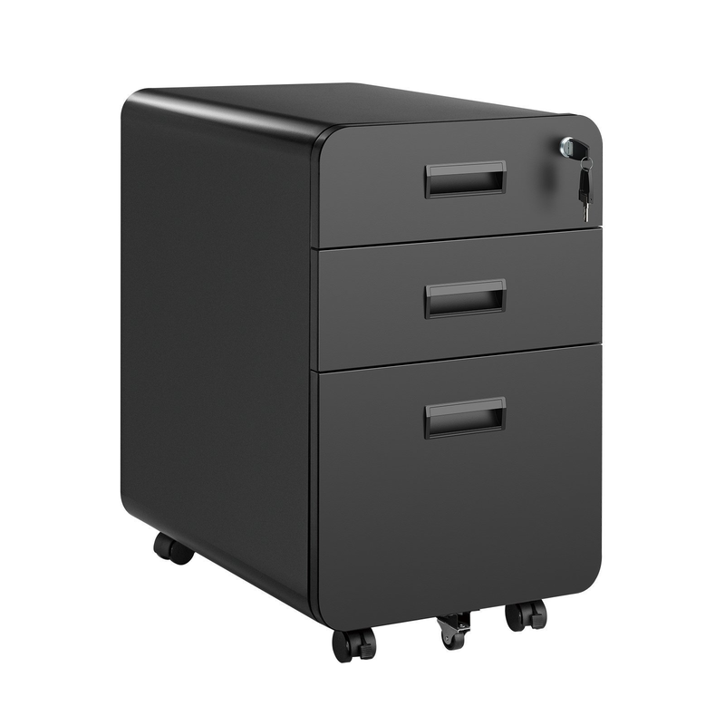 Lumivida file cabinet mobile with 3 lockable drawers cab03-3, , medium-null
