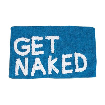 Estia bath mat get naked 80x50cm - blue, , medium