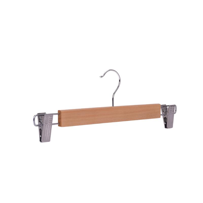 Product image: Wooden skirt hanger 3 pieces - natural wood color, , medium-null