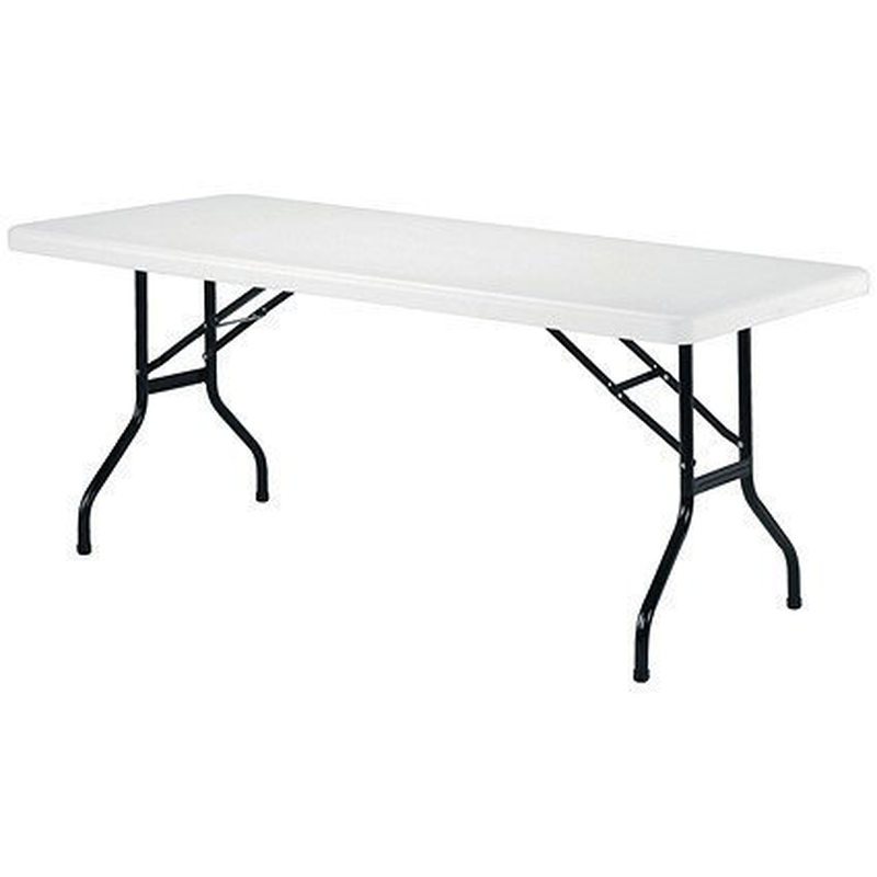 Product image: Ορθογώνιο πτυσσόμενο τραπέζι 122x61cm από ανοξείδωτο χάλυβα, , medium-null