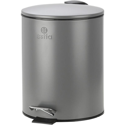 Estia pedal bin 5l - grey mat, , medium