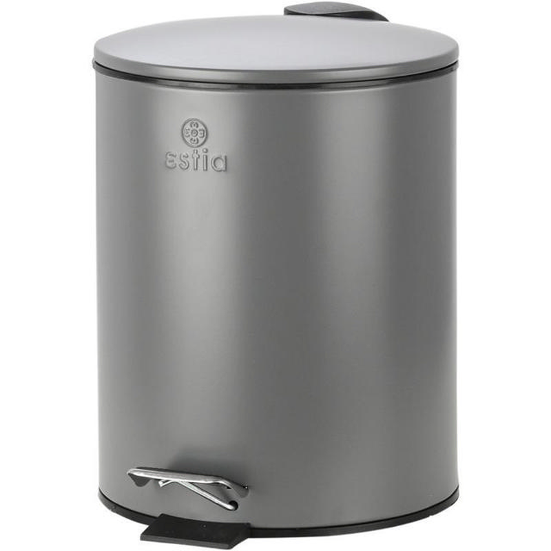 Estia pedal bin 5l - grey mat, , medium-null