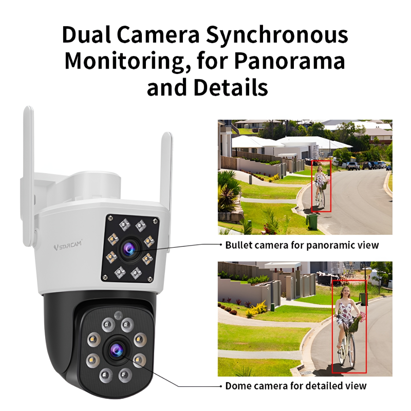 Product image: Vstarcam οutdoor ip Wi-Fi dual lens 5mp photo & 2mp video, , medium-null