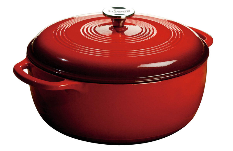 Product image: Lodge dutch oven red with loop handles (7,1lt), , medium-null