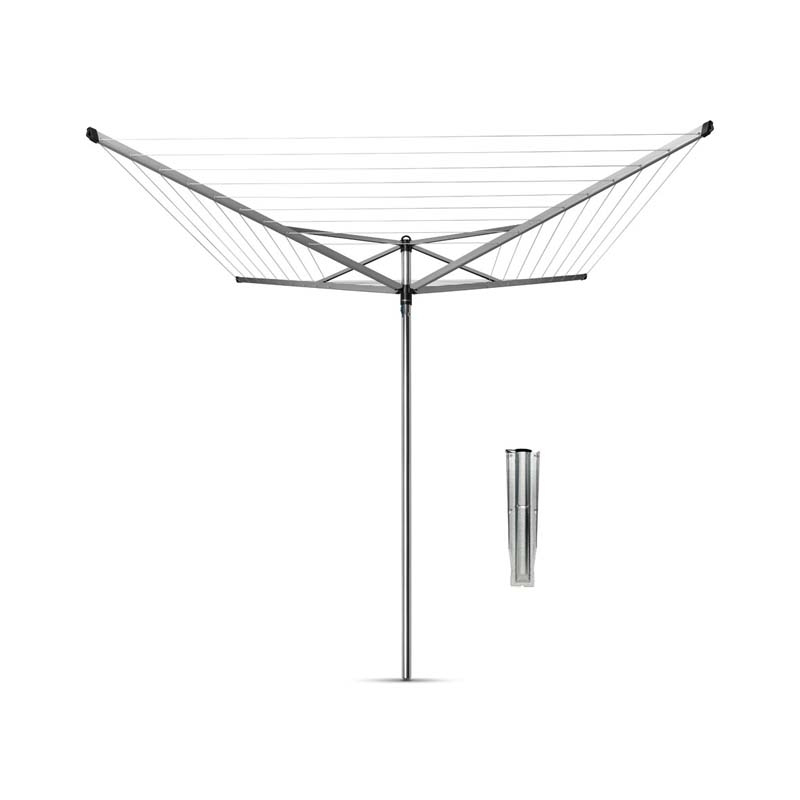 Brabantia rotary cloth dryer with ground spike- 40m, , medium-null