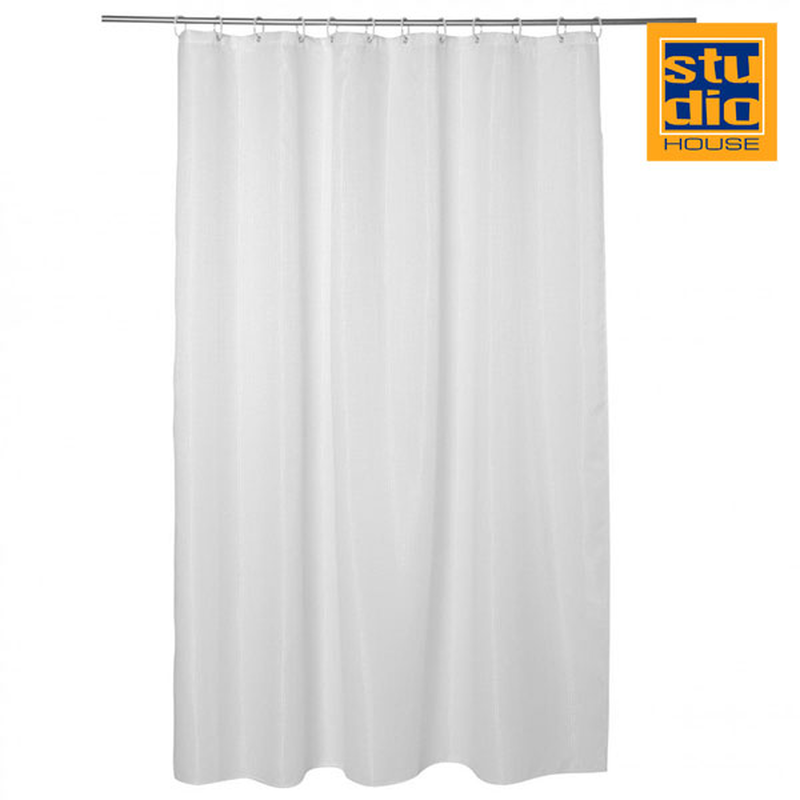 Studio house guochi shower curtain 180x180cm white, , medium-null