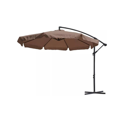 Hanging garden umbrella 3m gray