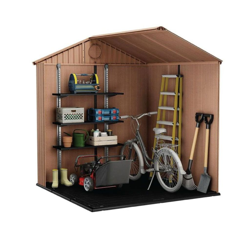 Product image: Keter darwin αποθήκη κήπου 6x6ft ρητίνη και μέταλλο σε χρώμα καφέ ξύλο-null