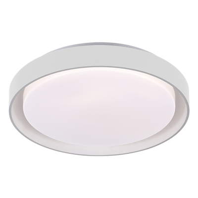 Sunlight led 48w φωτιστικο οροφης πλαστικο ασπρο 3467lm cct ø500xh80mm me τηλεχειριστηριο, , medium