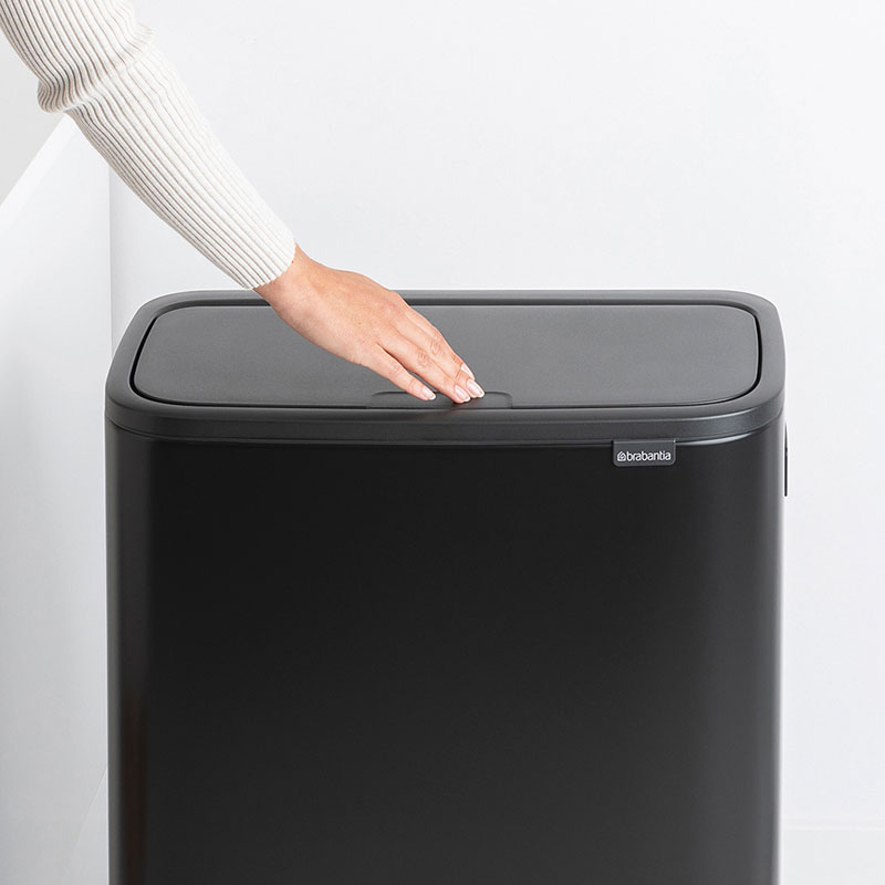 Brabantia bo touch bin hi 2x30l - black, , medium image number null