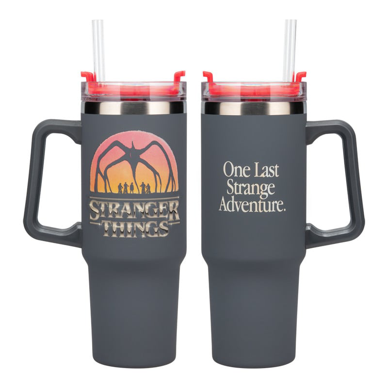 Stranger things 5 insulated cup and straw 900ml, , medium-null