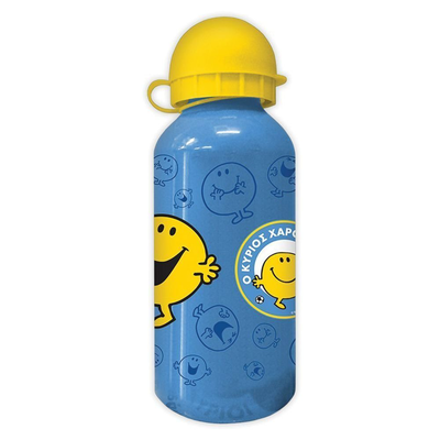 Παγούρι αλουμινίου 400ml “μικροί κύριοι & μικρές κυρίες” – ο κύριος χαρούμενος, , medium