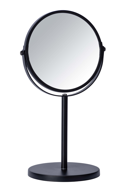 Wenko standing mirror assisi 17 black 18.5x34.5x15cm, , medium-null