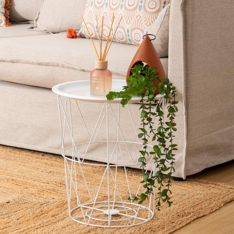 Kumi side table - white, , medium-null