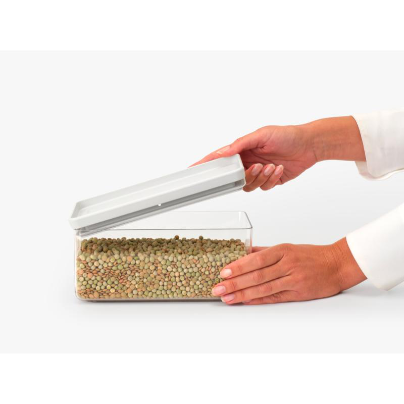 Product image: Brabantia tasty τετραγωνο κουτι αποθηκευσης 1.5l - anoixto γκρι, , medium-null