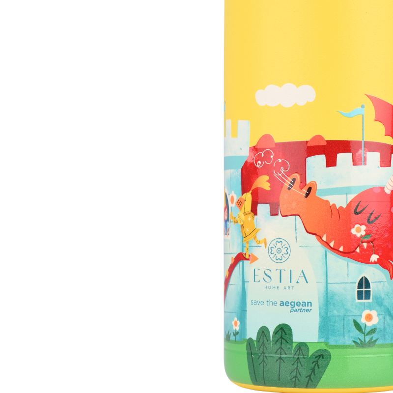 Estia isothermal kids bottle 500ml - fortress dragon, , medium-null
