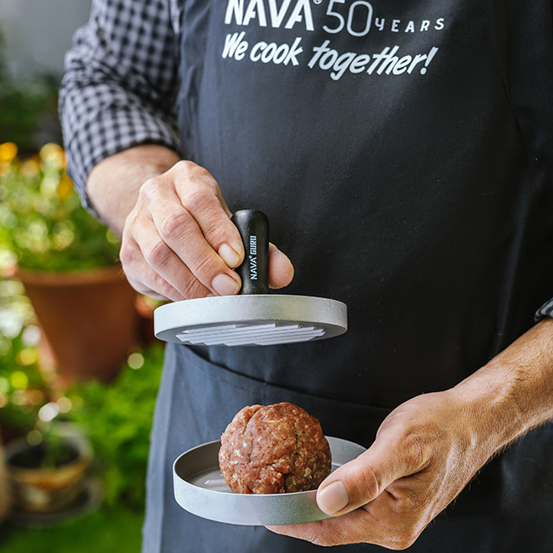 Nava bbq guru aluminium burger press 12cm, , medium-null