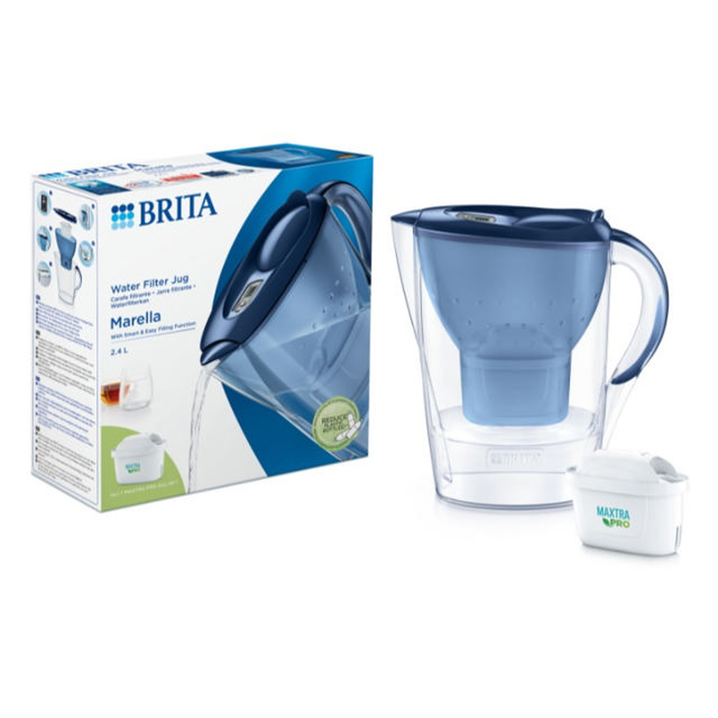 Brita marella mxpro water filter jar blue 2.4l, , medium-null