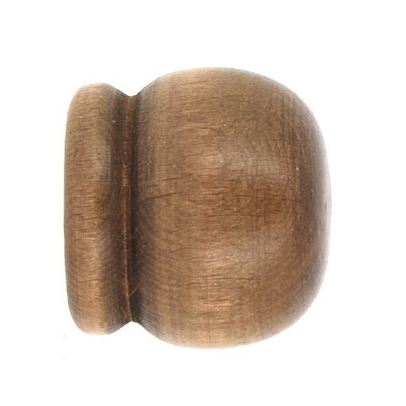 Mobois wooden decorative curtain rod plug d.35 2pcs oak-null