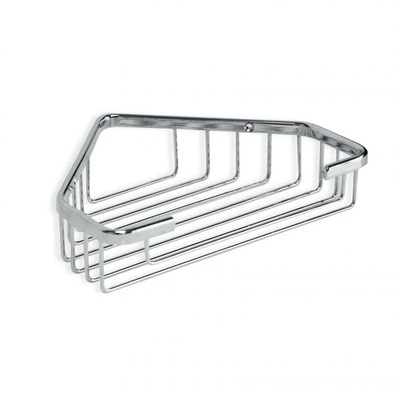 Corner storage basket krom 18x18x4,5 cm