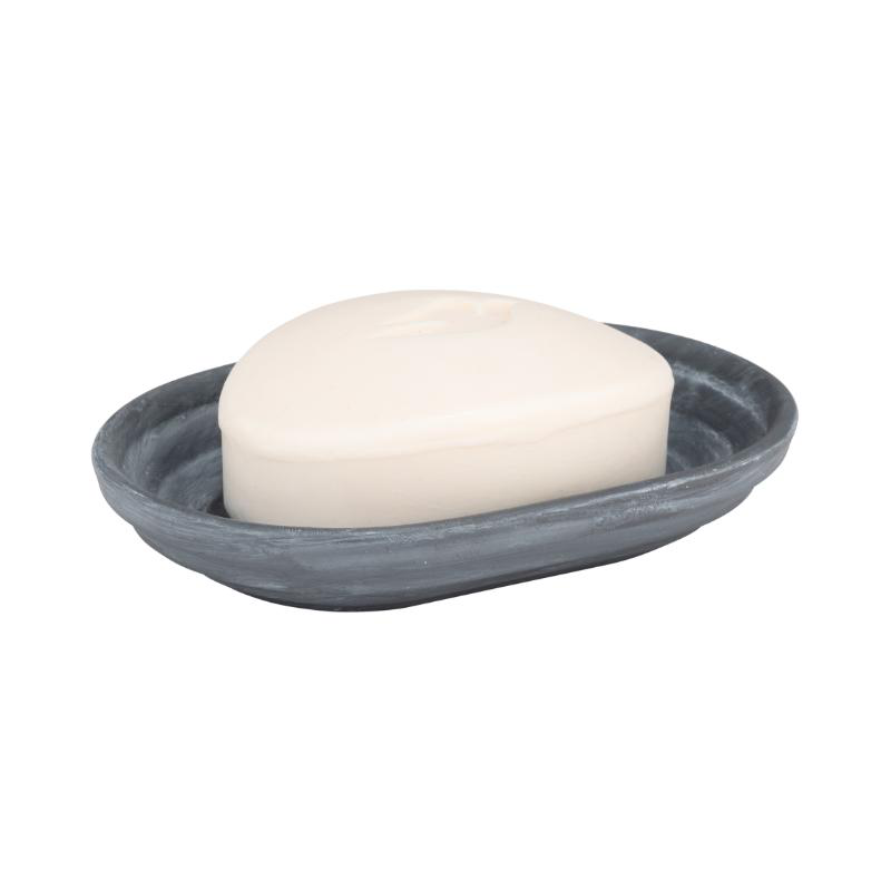 Wenko iseo ceramic soap dish - grey, , medium-null