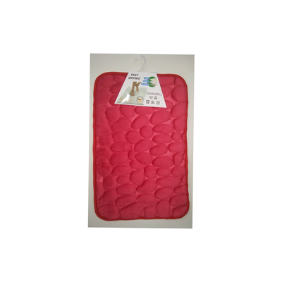 Bathroom mat 183 50x70cm red, Red, medium
