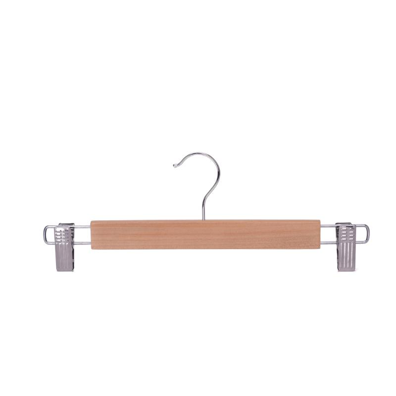 Product image: Wooden skirt hanger 3 pieces - natural wood color, , medium-null