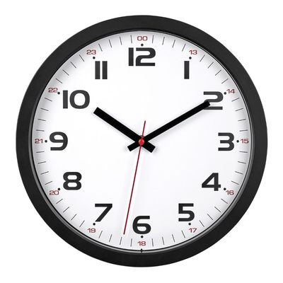 Tfa analogue wall clock - black